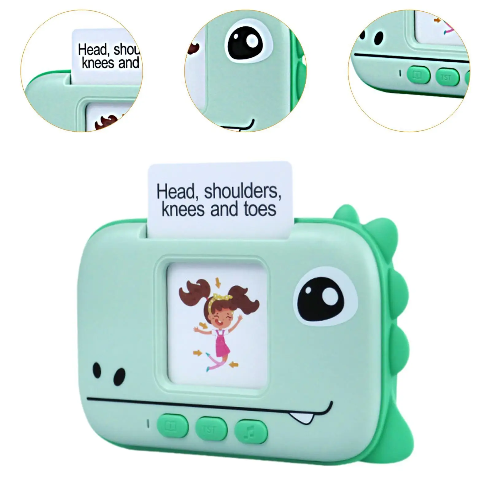 Máquina de lectura de juguete, juguete interactivo de aprendizaje educativo, juguete de estudio Montessori para niños de guardería, regalo para niños pequeños y niñas