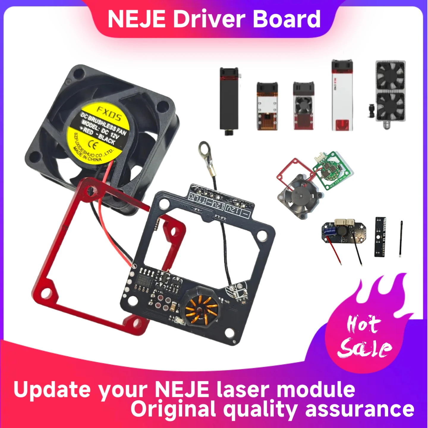 High Precision Woodworking Machinery Parts NEJE Driver Board for A40640/A40630/F30130/N40630/N30820/A30130/E80/E40 Laser Module