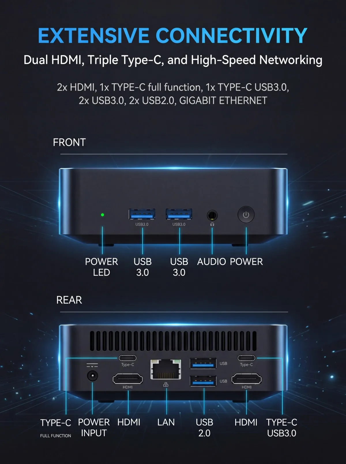 2026 New Mini PC Intel Core I3 6006U Windows 11 Pro Compact Silent Triple Display Type C HDMI Expandable Memory For Office Home