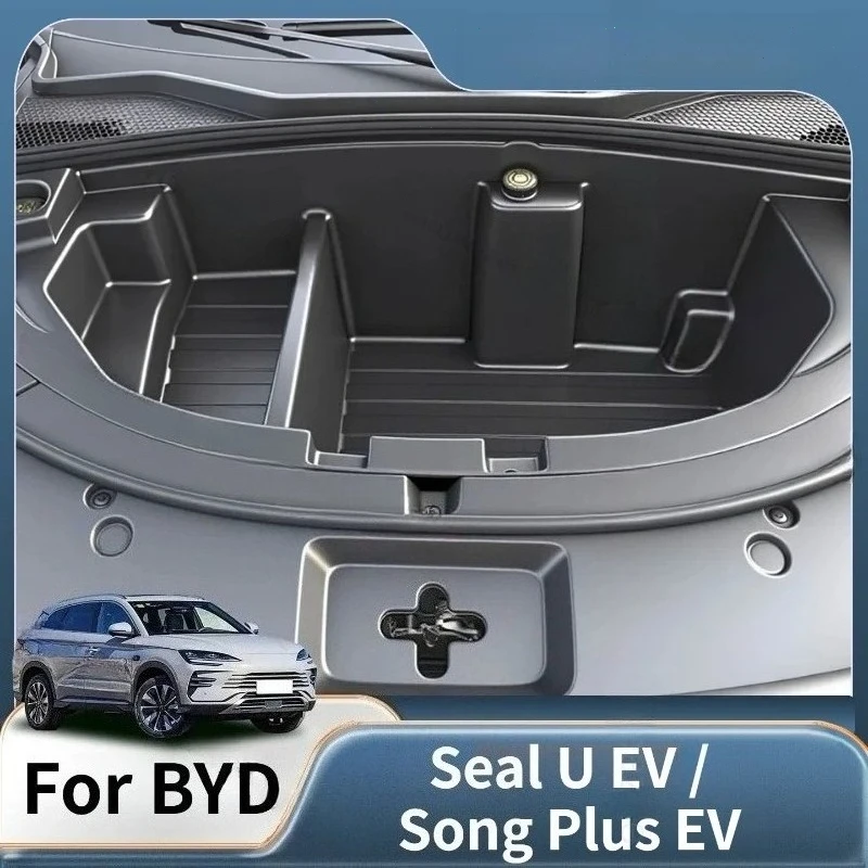 Boîte de rangement pour coffre avant, boîte de rangement pour capot moteur, modification, accessoire automobile pour BYD Seal U EV 2025 Song Plus EV 2025