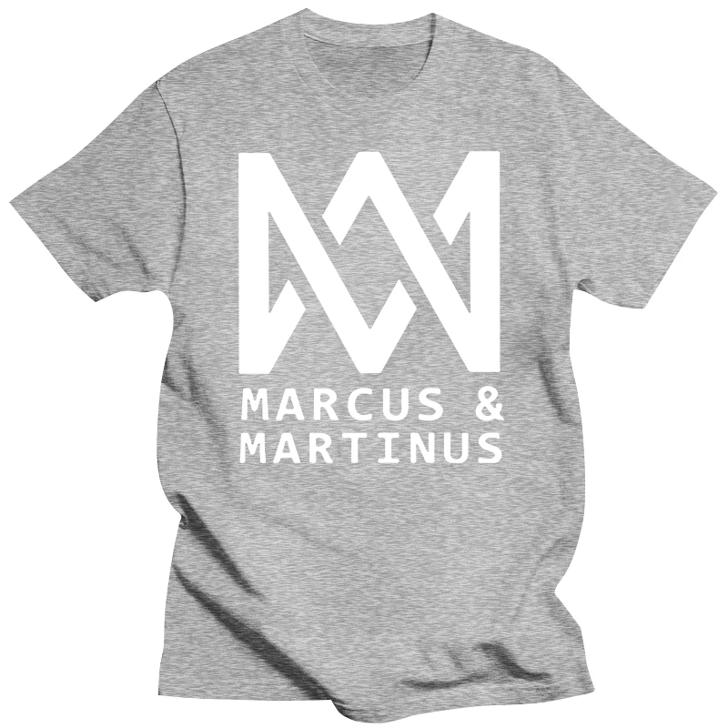 Trendy Creative Graphic T shirt Top SMZY Marcus And Martinus Men Cotton  O neck 2020 round neck men's summer short T shirt