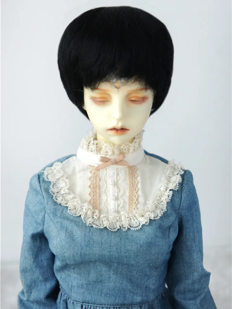 JD133 1/3 SD DOD Fashion BJD Mohair Wig Boyish Short cut Hair Size 8-9inch 9-10inch Doll Hair Blythes Accessories