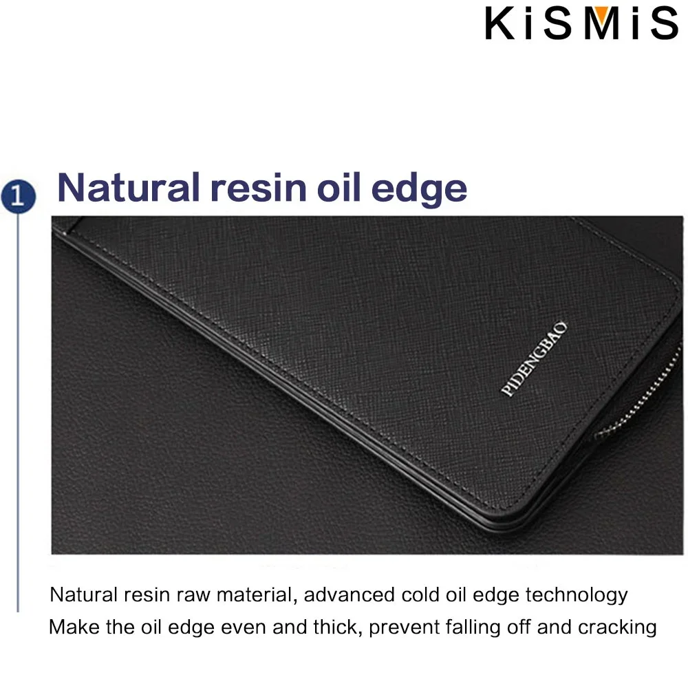 KISMIS RFID Blocking Bifold Multi Card Case Wallet with Zipper Pocket Men/women Card Holder Wallet