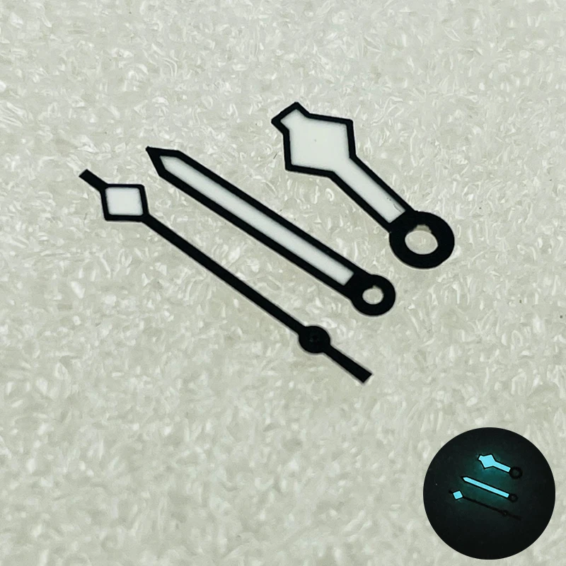 スノーフレーク時計の針 NH35 針ブルー発光時計の針 NH35 NH36 4R 7S ムーブメント SKX007 SRPD SKX009 時計針キットに適合