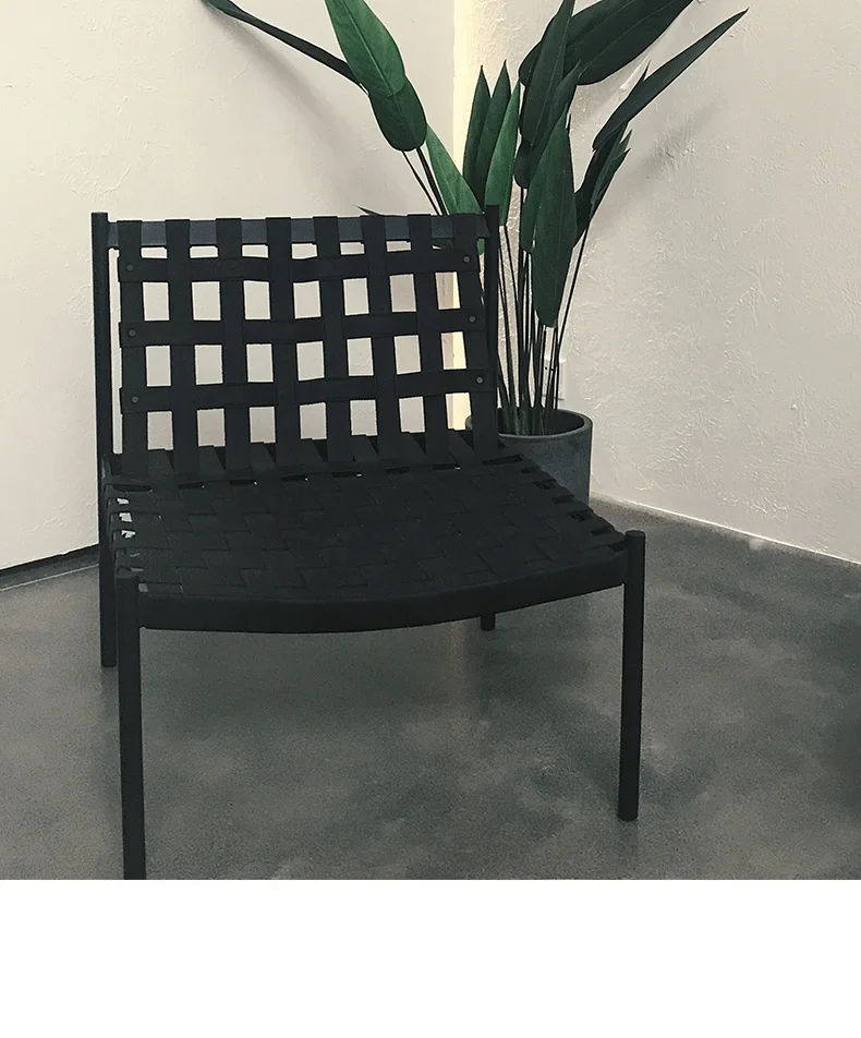 Kennedy leisure chair/leather woven stainless steel Bauhaus single person image 6