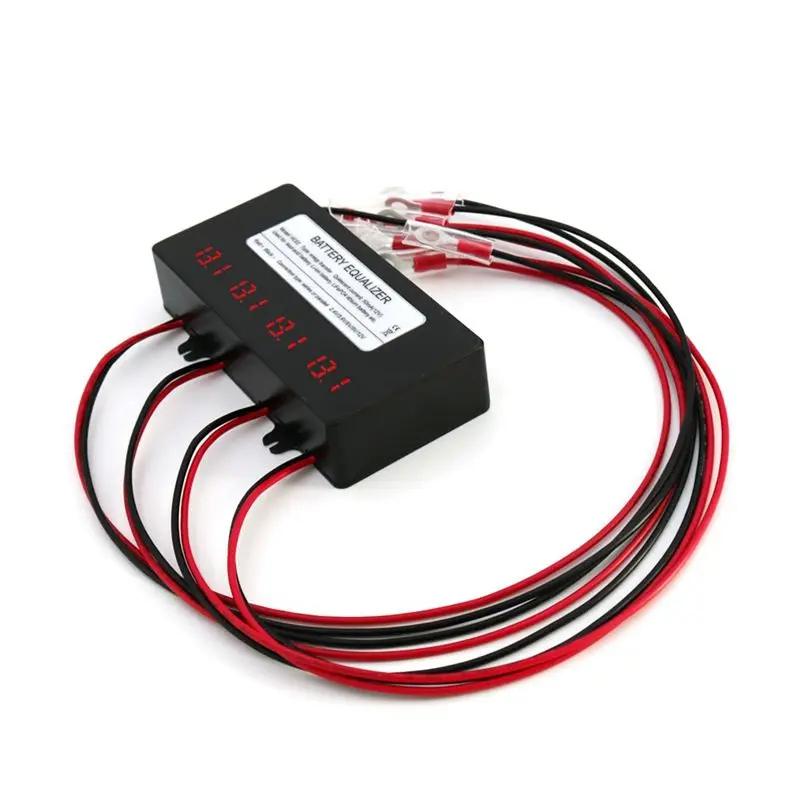 ABQU HC02 Battery Equalizer 10A Active Voltage Balancer with LED Display for Li LiFePO4 LTO Lead Acid Battery
