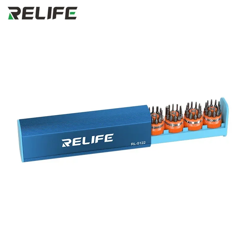 RELIFE RL-5122 43-в-1 Lnnovative Наборы роторных отверток с вращающимся валом и коробкой для хранения винтов Набор инструментов для ремонта телефонов ПК