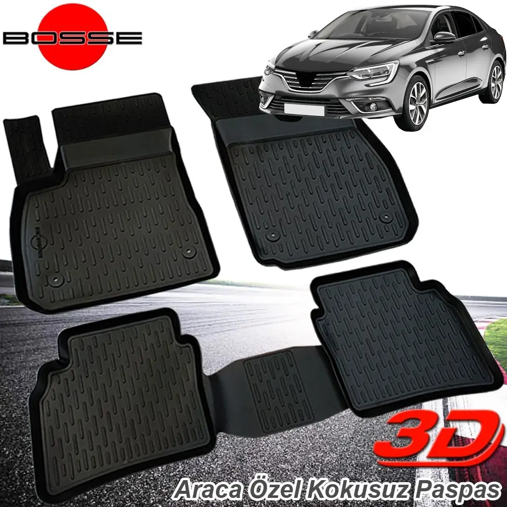 For Renault Megane 4 Mat 3D Pool Sedan 2016 Post BOSSE