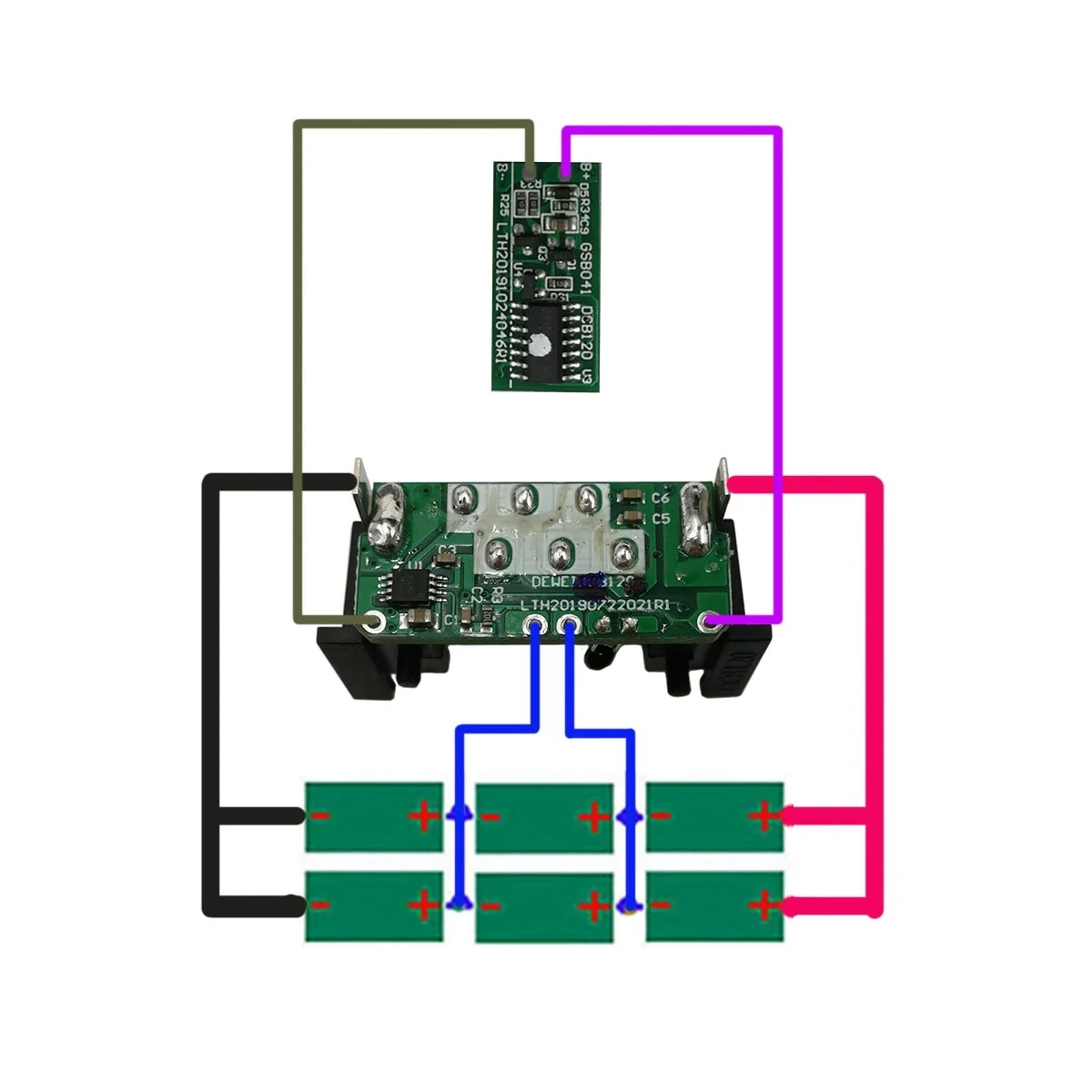 DCB120 Battery Plastic Case PCB Charging Protection Circuit Board Box for DeWalt 10.8V 12V Li-Ion Battery Dcb125 Dcb127