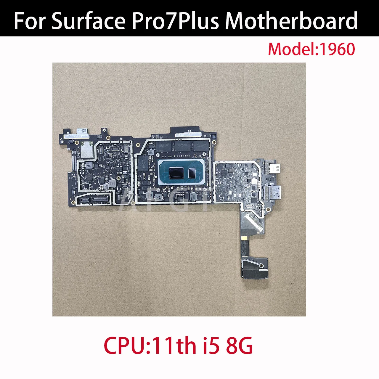 Original Logic Board For Microsoft Surface Pro 7+ 7Plus 1960 1961 Tablet Computer Motherboard 11th CPU i5 8G Tested Well