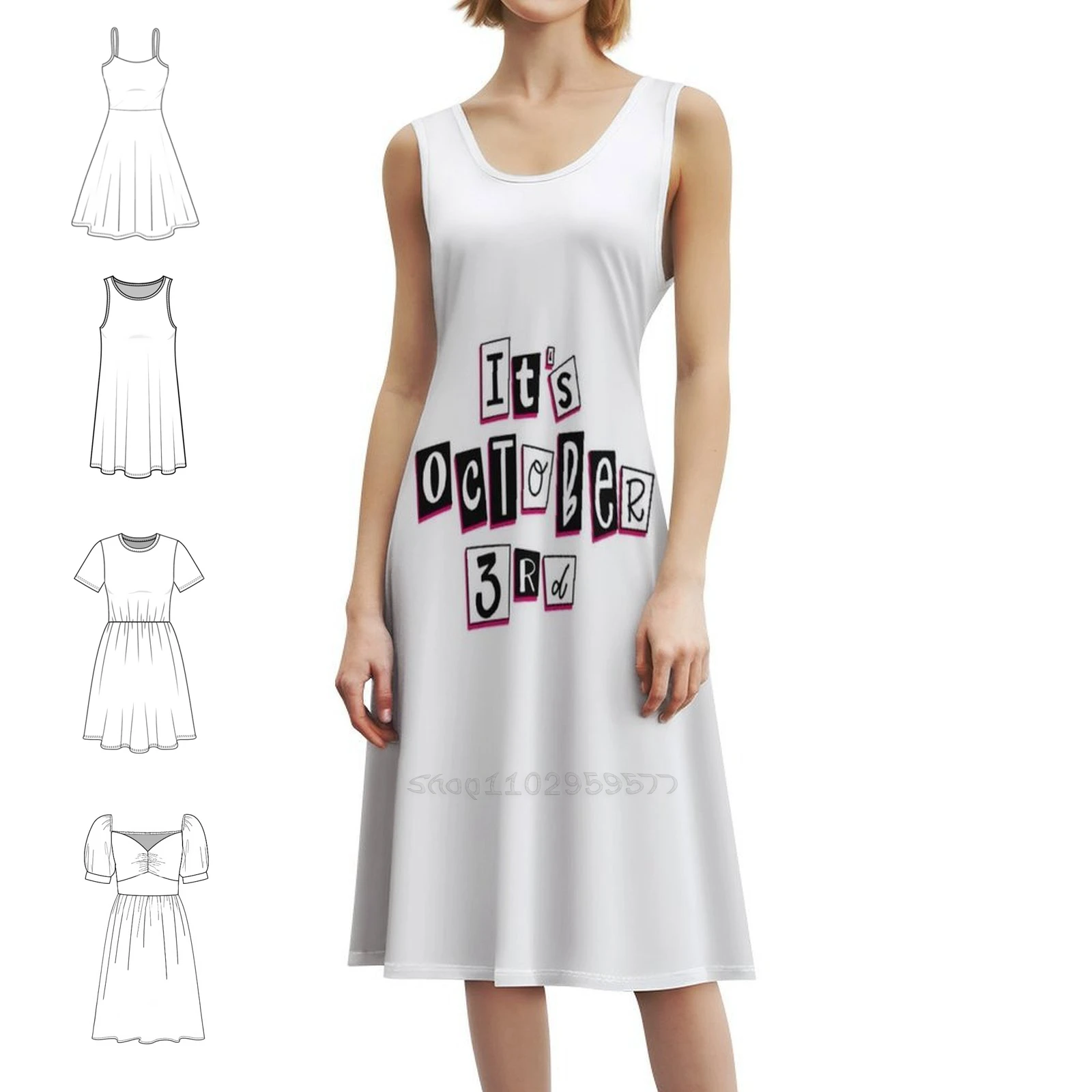 

Это октябрьское третье винтажное богемное платье с пышными рукавами или варианты без рукавов для женщин, платье розового цвета с цитатами, фильма October Third