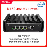 Topton Firewall Mini PC Intel N150 N100 Top Version 4x 2.5G i226-V Fanless Soft Router Micro Appliance pfSense Proxmox AES-NI