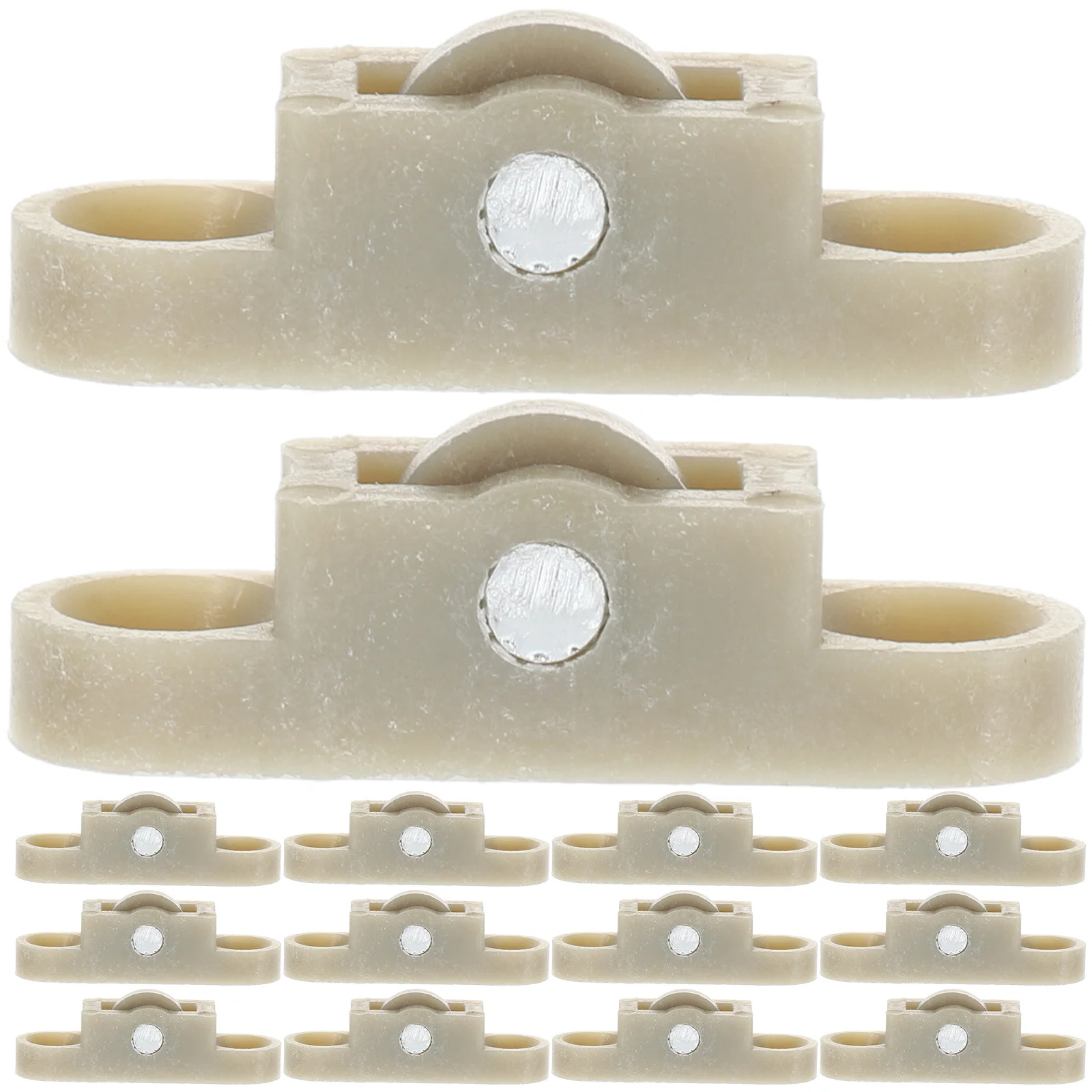 

20pcs Sliding Door Roller Single Pulley For Screen Window Cabinet Wheel Pp Nylon Track Pulley Wear Resistant Smooth Glide