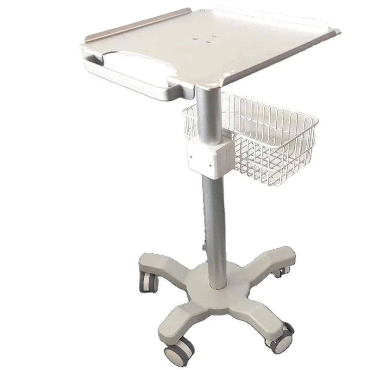 High quality aluminum alloy material ECG machine trolley for hospital and clinic