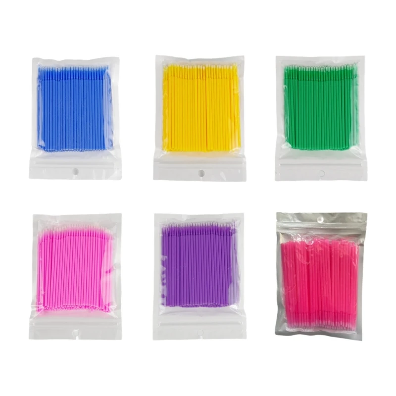 A70F 100Pcs Disposable Up Paint Micro Brush Tips Mini Car Touch Up Paint Micro Brush Applicator Sticks Detailing Car Products