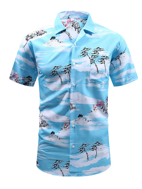 

Мужские однобортные лацканы с принтом и цветочным узором, облегающие, из полиэстера, ort Sve, дышащие, летние, повседневные, irt