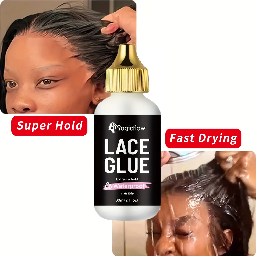

Waterproof Lace Wig Glue 38ml – Strong Hold, Invisible Hair Adhesive for Lace Wigs,Long-Lasting Wig Bonding Glue