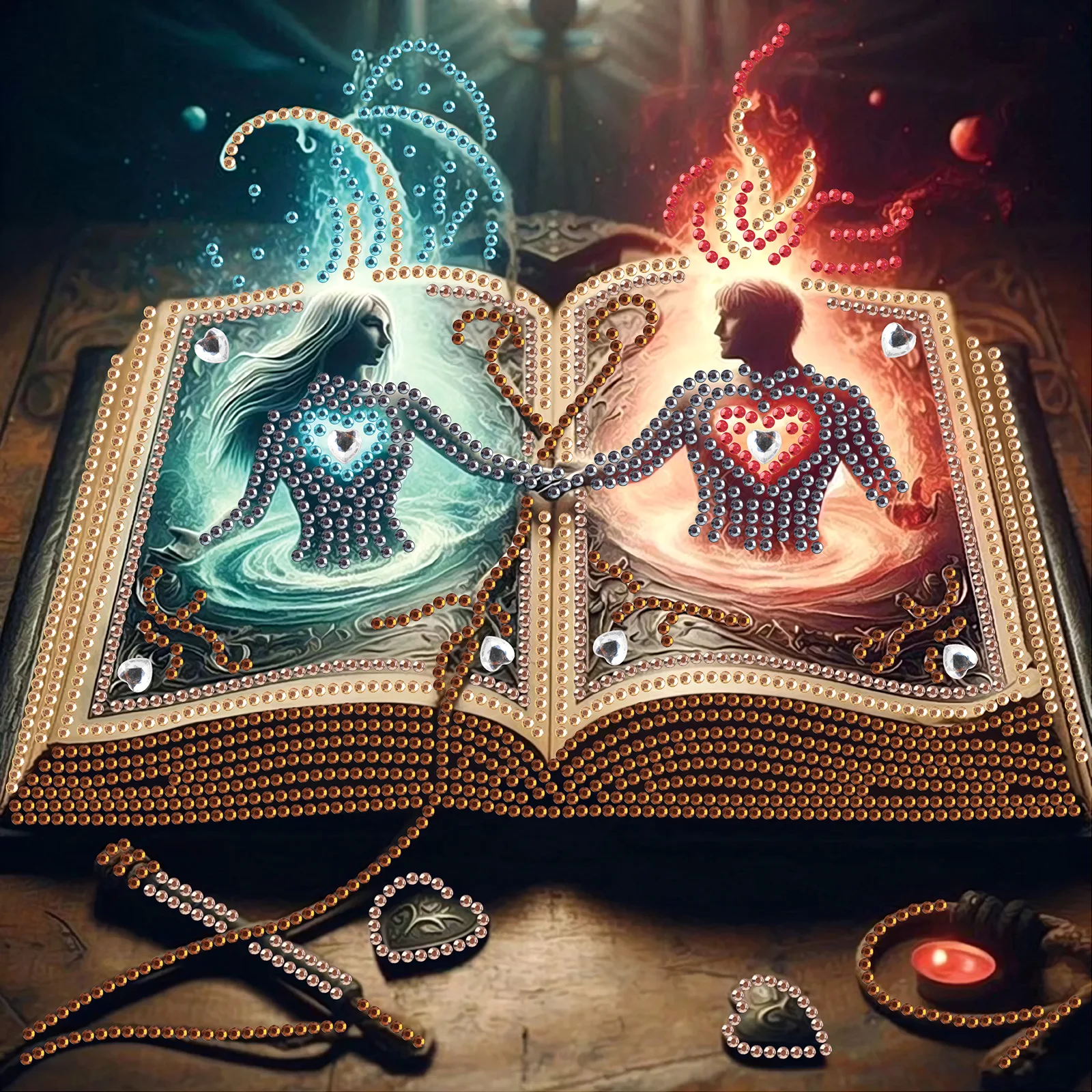 

Книга специальной формы, набор для рисования алмазами для взрослых и начинающих, набор специальной формы с кристаллами и бриллиантами для украшения стен дома, подарок