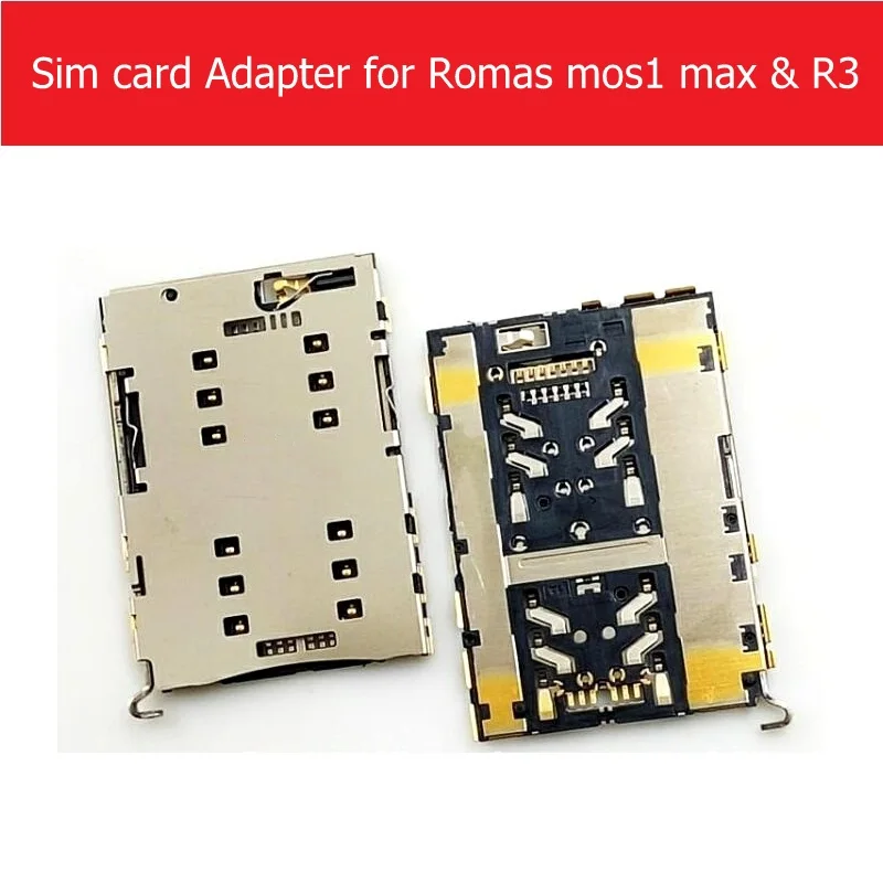 100% Genuine Sim Card adapter for Ramos Mos1 Max Sim Card Socket for Ramos R3 Sim card slot tray adapter replacement