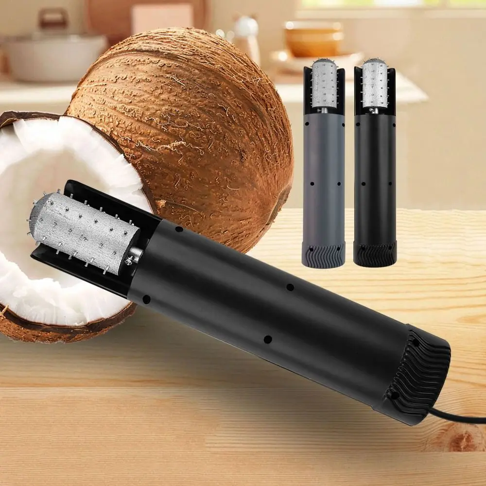 Anti-Splash Electric Coconut Meat Grater Safe UK US EU Coconut Meat Remover Tool Handheld Rotating Kitchen Coconut Shredder