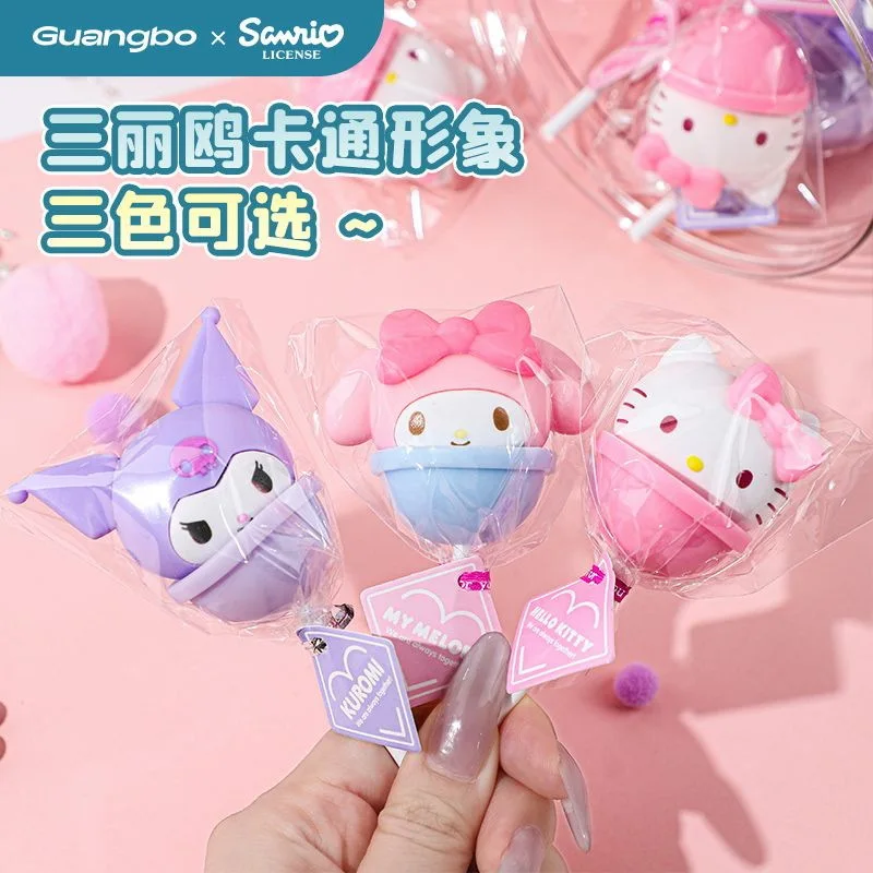 Guangbo Stationery Genuine Sanrio Kuromi Candy Eraser Student Cartoon Cute Creative Styling Pencil Eraser Children Small Gift