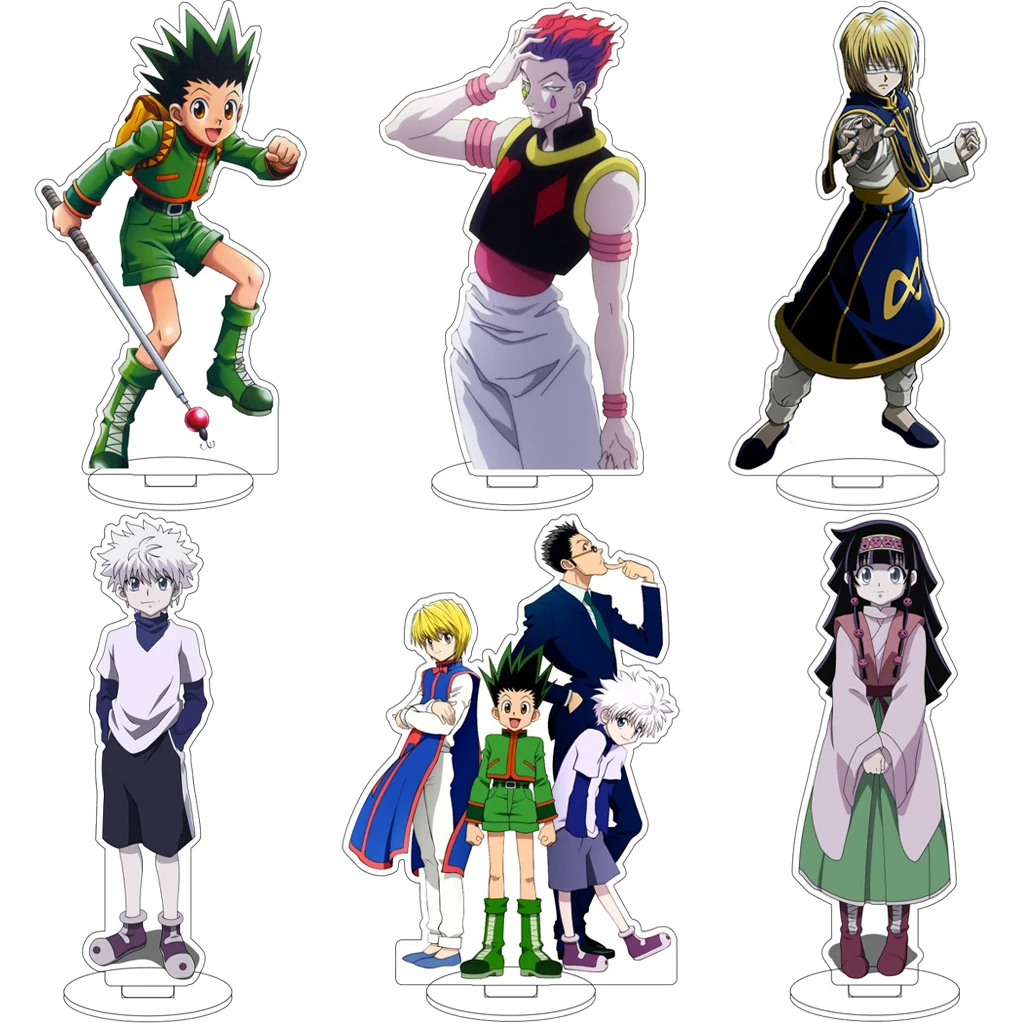 

16CM Anime HUNTER×HUNTER Gon Freecss Killua Zoldyck Hisoka Morow Cos Acrylic Figure Stand Ornaments Chrismas Gifts