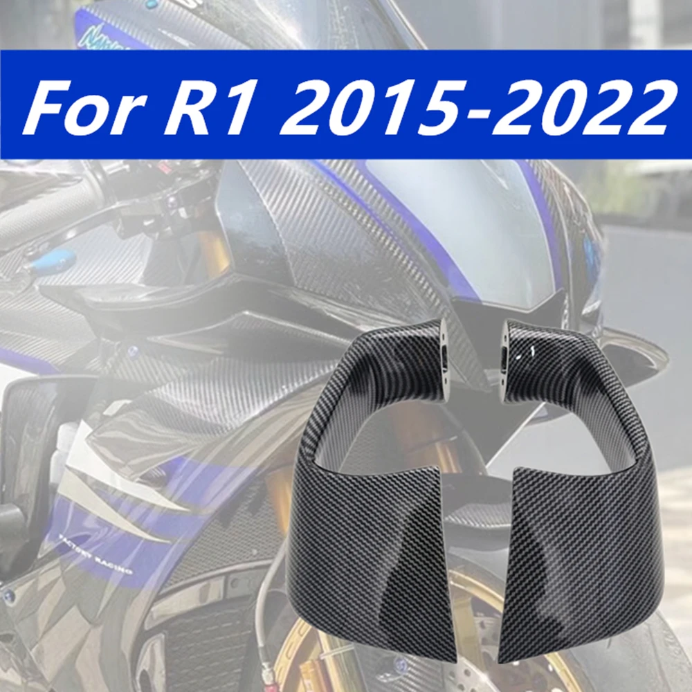 

For R1 2015-2016-2017-2018-2019-2020-2021-2022 Fairing Accessories Plastic Wind Wing Front Aerodynamic Motorcycle Winglets