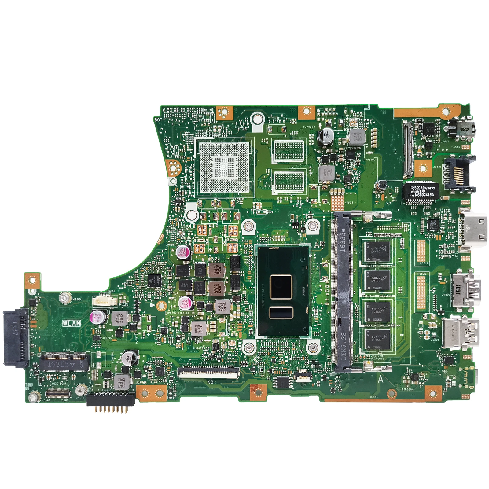 Imagem -02 - Placa-mãe do Portátil do Caderno Processador Central i3 i5 i7 X456uvk X456uj A456u F456u X456uqk gb Ram