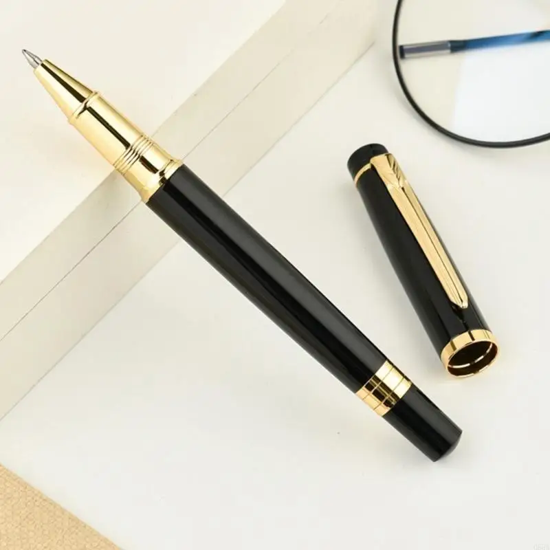 قلم أحبار جل معدني أنيق، مقابض مريحة للكتابة، هدية احترافية للمكتب