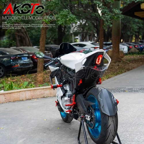 Imagen 2 del producto Nueva luz trasera para motocicletas, soporte para matrícula, luces de señal de giro para CFMOTO 675SR-R 675SR SR675 675 SR-R, piezas
