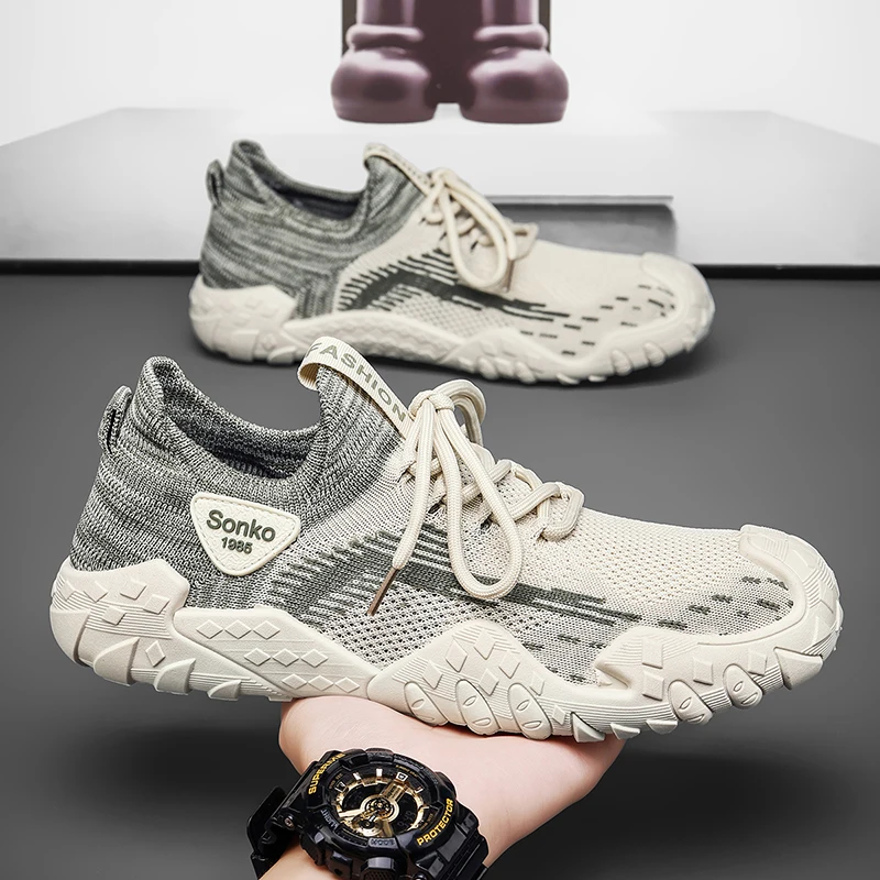 

2026 New Summer Men Breathable Mesh Shoes, Light Anti-slip Soft Sole Versatile Casual Sports Running Sneakers