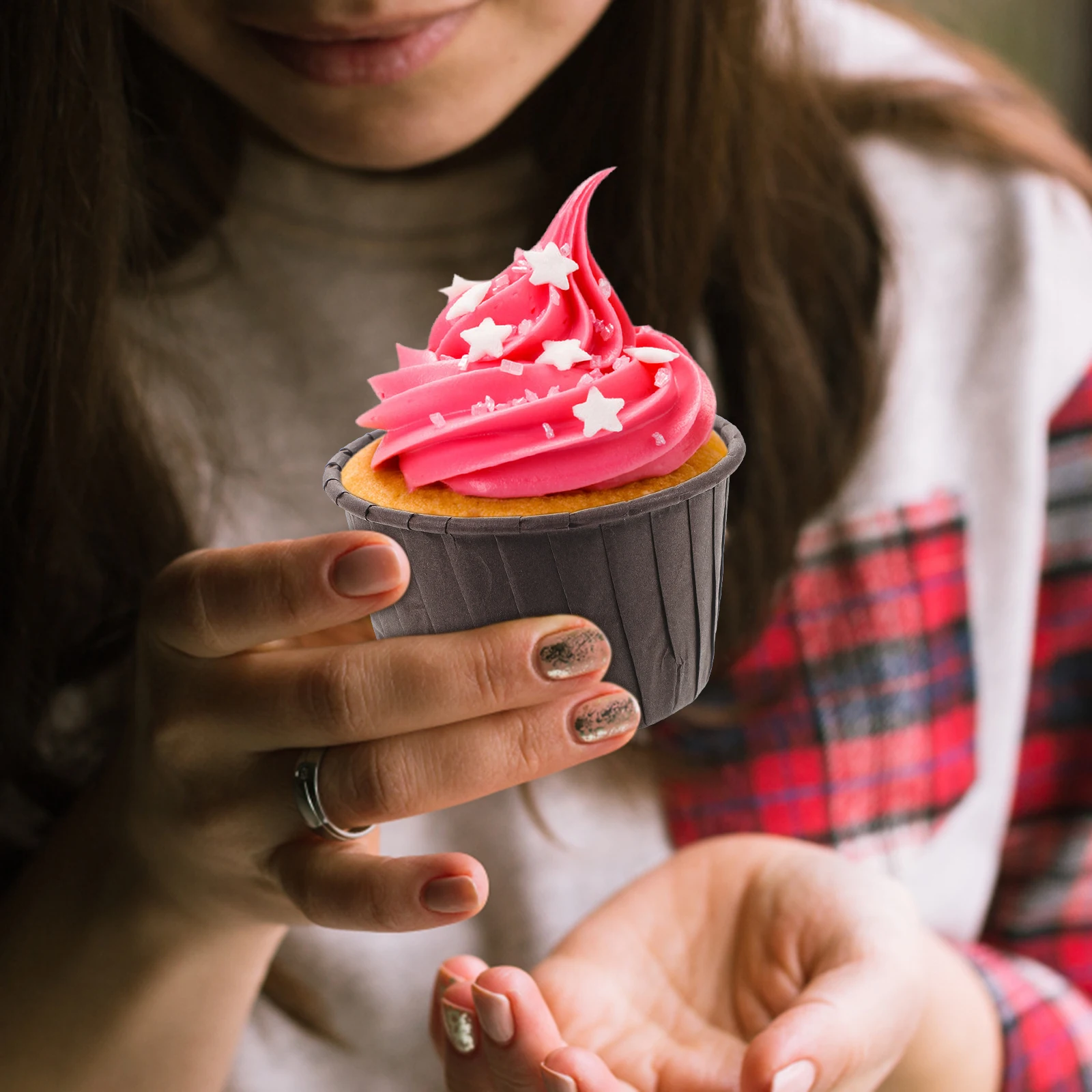 

50 Pcs Cups Bakery Cupcake Party Cupcake Wrappers Liners Healthy Food-grade Baking Cups Disposable Baking Supplies
