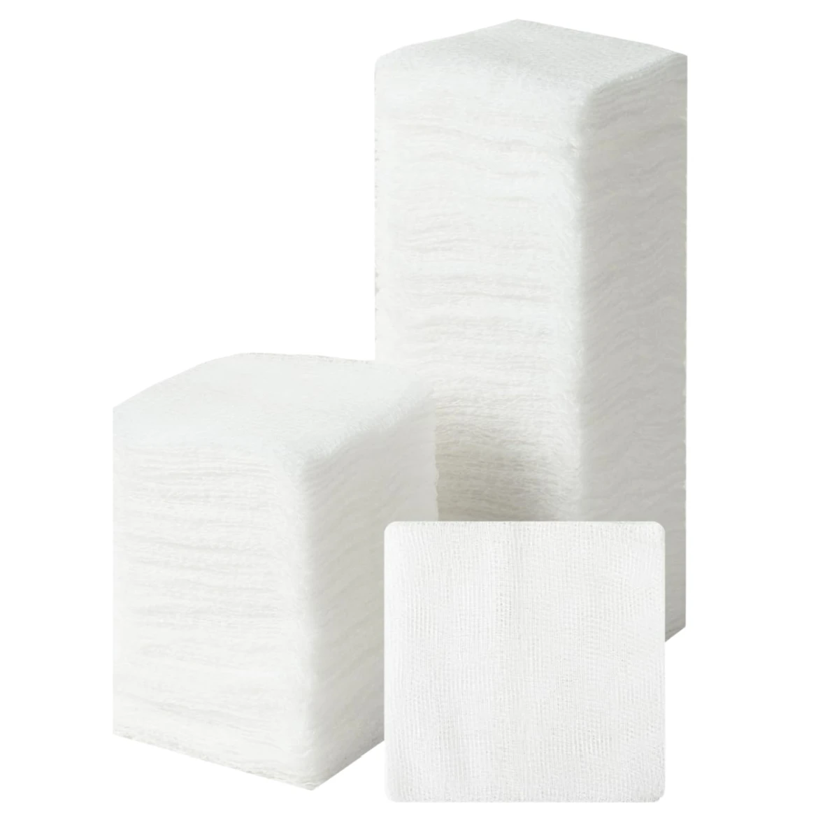 200Pcs 4x4 Inch Gauze Sponges 8-ply Cotton Wound Care Pads Sterile Absorbent First Aid Dressing Bulk Non-Woven Surgical Swabs