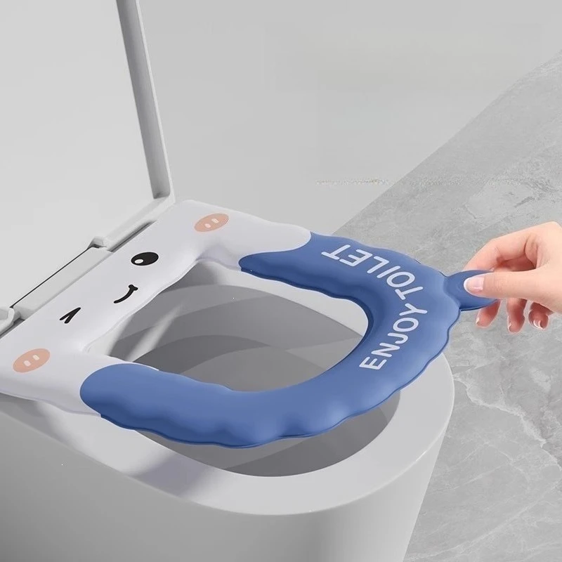 Waterproof Wash Free EVA Toilet Seat Cover Four Seasons Universal Washable Wipeable Aromatherapy Toilet Mat