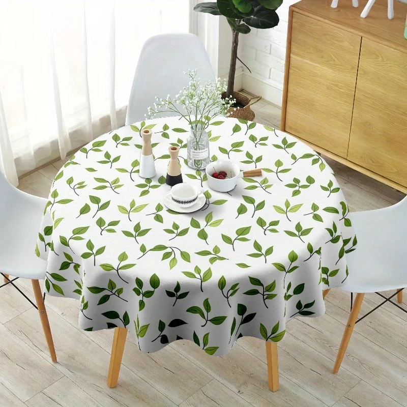 One 60-inch round tablecloth - washable polyester fiber