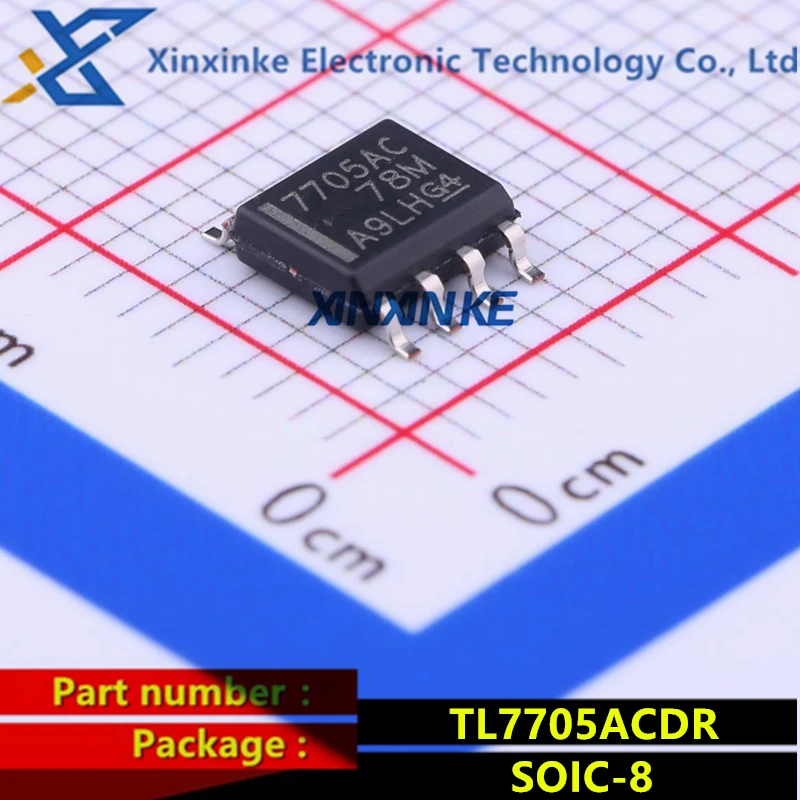 TL7705ACDR SOIC-8 Mark: 7705AC Supervisory Circuits 4.55V Monitor Voltage Supervisory Chip Power Management ICs