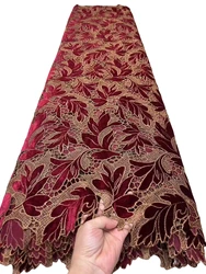 Factory Offers Latest Delicate Best Quality Soft Embroidered Velvet lace fabric For Party Evening Dress U_Ge5898 U_GE5378