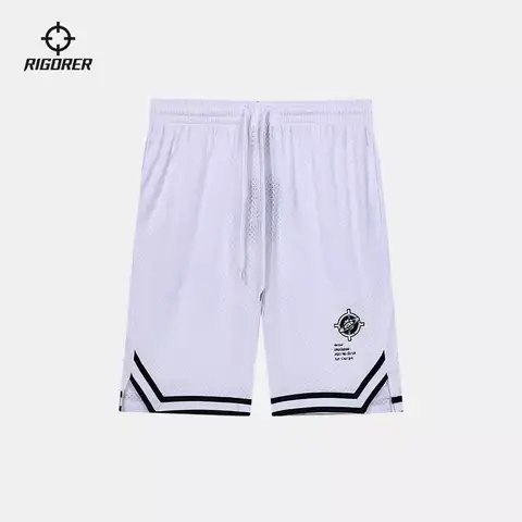 RIGORER 농구 바지 남성용 느슨한 피트니스 러닝 트레이닝 운동 반바지 폴리 에스터 섬유 속건성 스포츠 바지 편안한 반바지