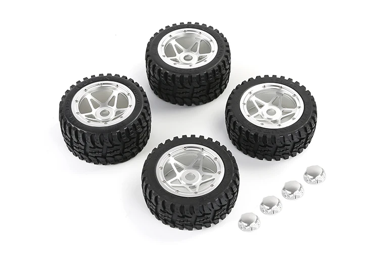 New 1/5 RC baja 5b ROFUN BAHA CNC Alloy wheel hubs  with Tires Set