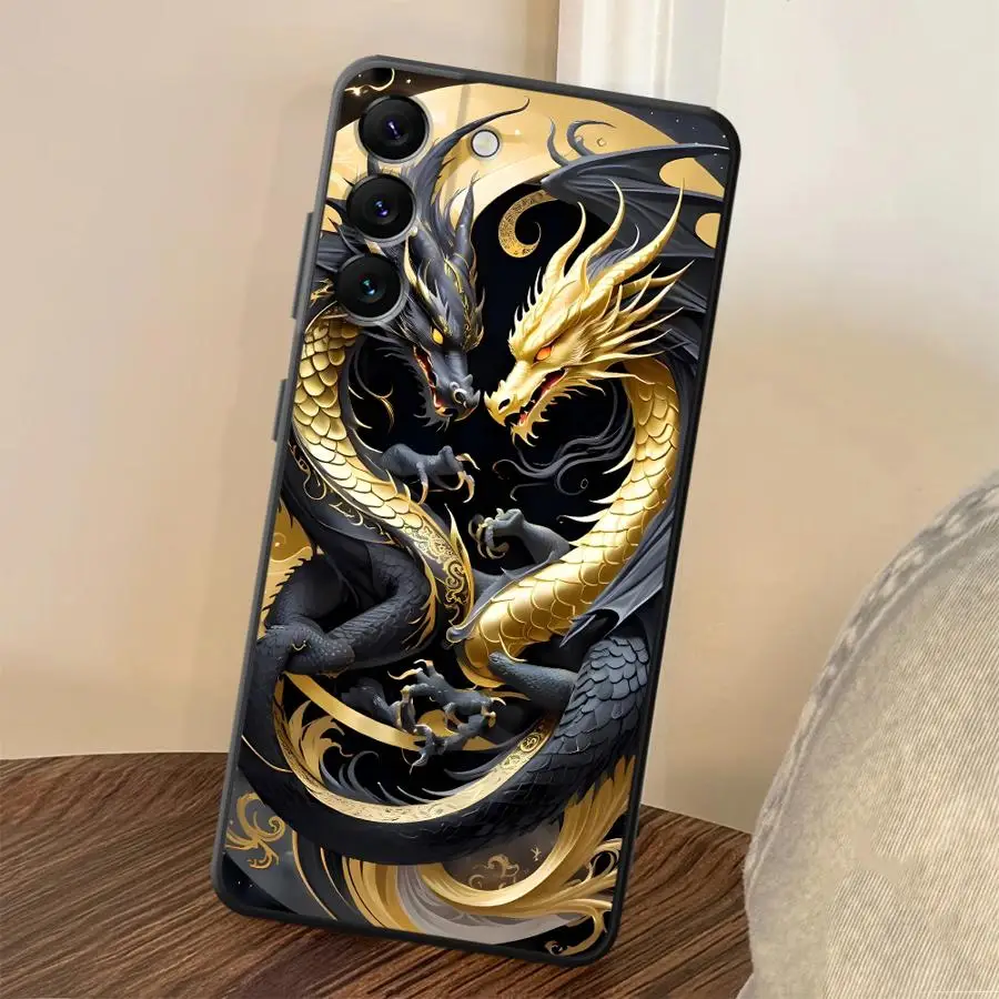 Double Dragon Phone Cover Case for Samsung Galaxy A25 A16 A23 A06 A51 A05 A73 A37 A57 A15 A50 A52 A36 A41 A12 A70 A13 A53 A17