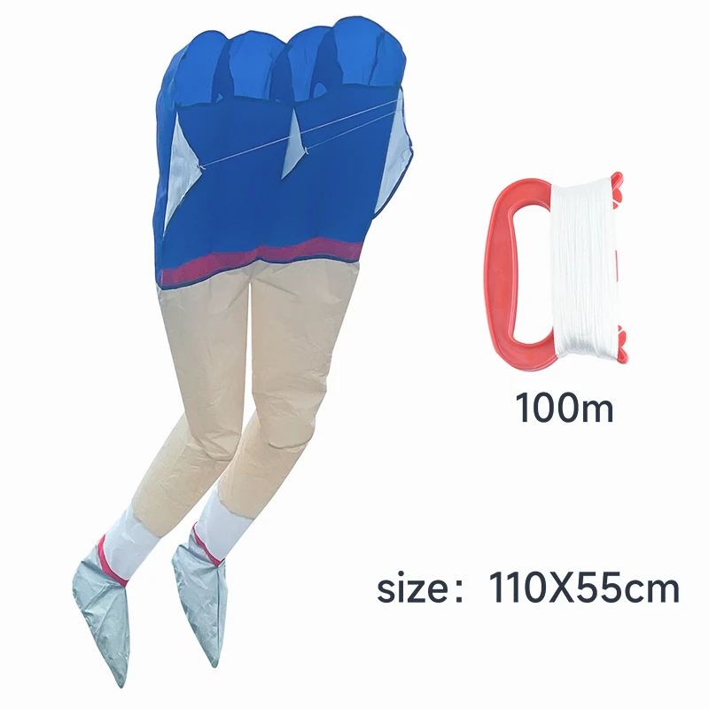 3D Large Leg Funny Kite Soft Inflatable Kite  Prevent Tearing Easy To Fly Sports Flying Toy Kite Halloween Decoration