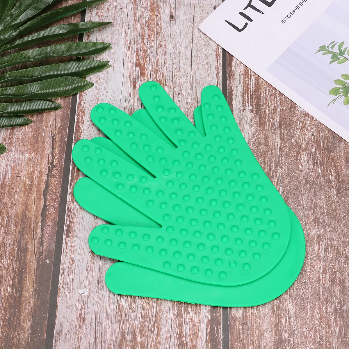 

1Pair Colored Handprint Pacthes Massage Point Sheets Coordination Training Prop Educational Supplies Green Hand-Eye Coordination