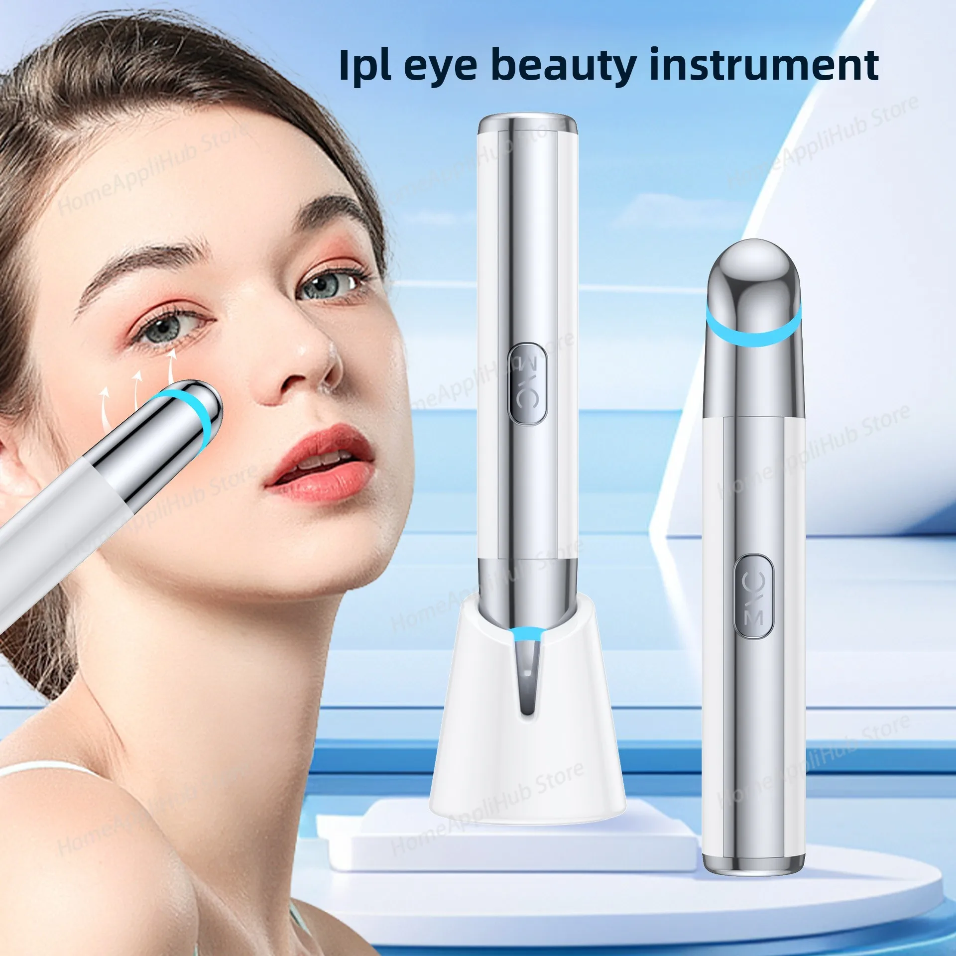 Heating Eye Massager Beauty Device Vibration Black Eye Circles Removal Eye Bag Reducer Skin Tightening Facial Beauty Tool