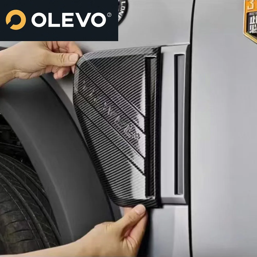 Couvercle décoratif de panneau de feuilles, pour Chery Jetour Traveler T2 2023 2024, marque latérale de carrosserie de voiture, accessoires extérieurs modifiés ﻿