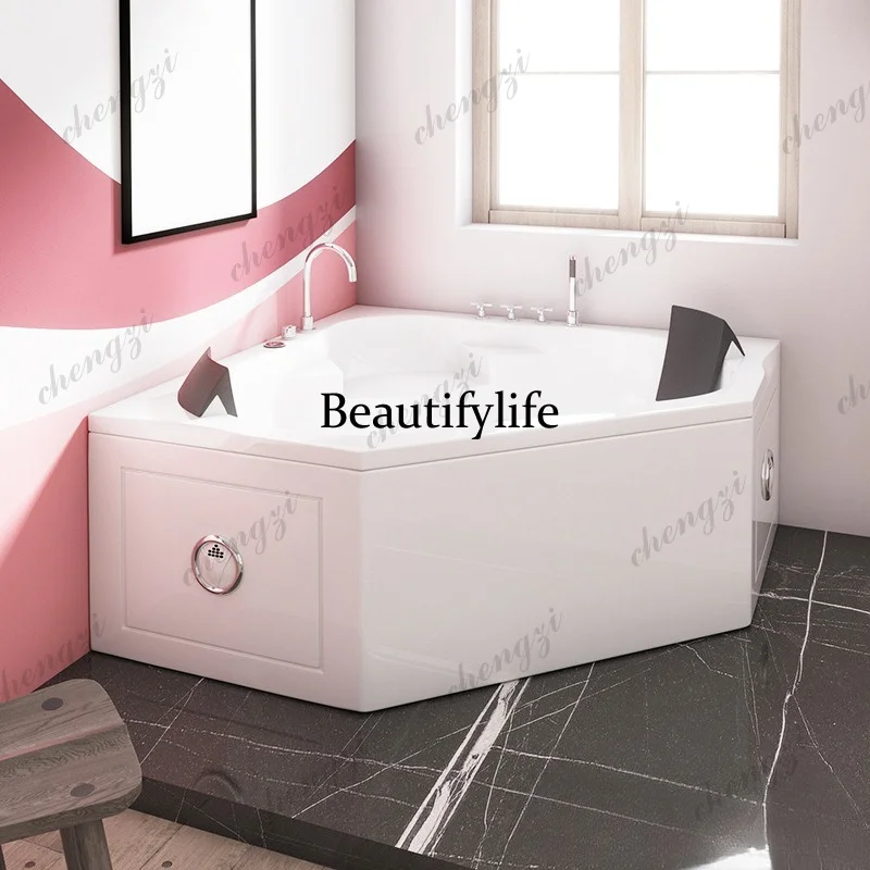 Triangle Jacuzzi, Double Family Bath with TV
