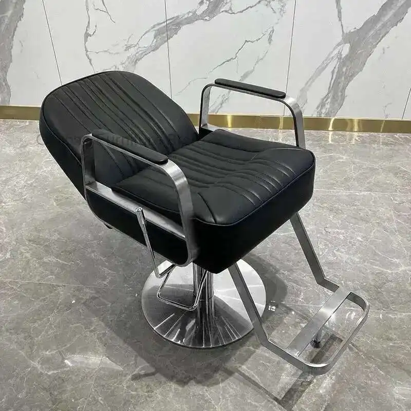 

Vintage Chairs Gold Salon Chair Swivel Vanity Luxury Professional Manicure Barber Scissors Pink Black Stations Furniture Red Spa