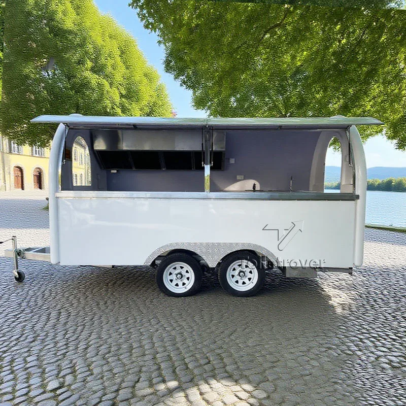 

Street Mobile Kitchen Food Trailer Barbecue Hot Dog French Fries Tacos Hamburger Wholesale-Used-Food-Trucks-for-Sale