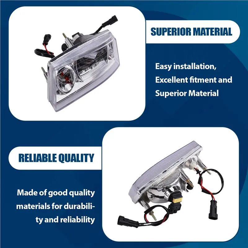 Ingenious-For Eagle Golf Cart Compatible 12V Turn Signals Headlight Assembly Model Codes 3117100-002 3117200-002