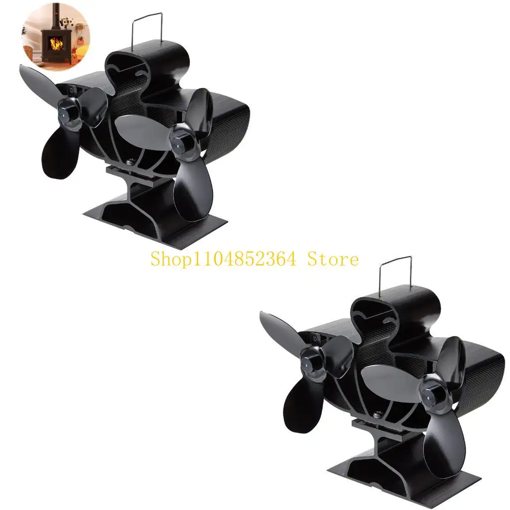 

652f Двойная головка тепловая плита вентилятор для газа/гранулы/дровяной плиты устойчиво