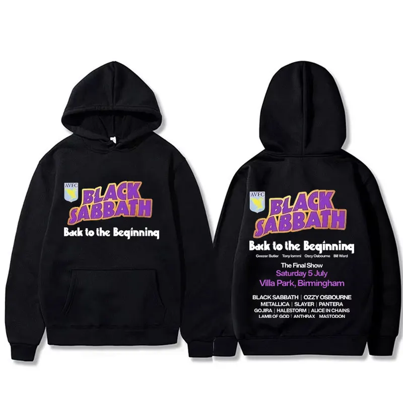 

Heavy Metal Rock Band Black Sabbath Back To The Beginning Hoodie Men Women Fashion Vintage Pullover Male Casual Fleece Hoodies